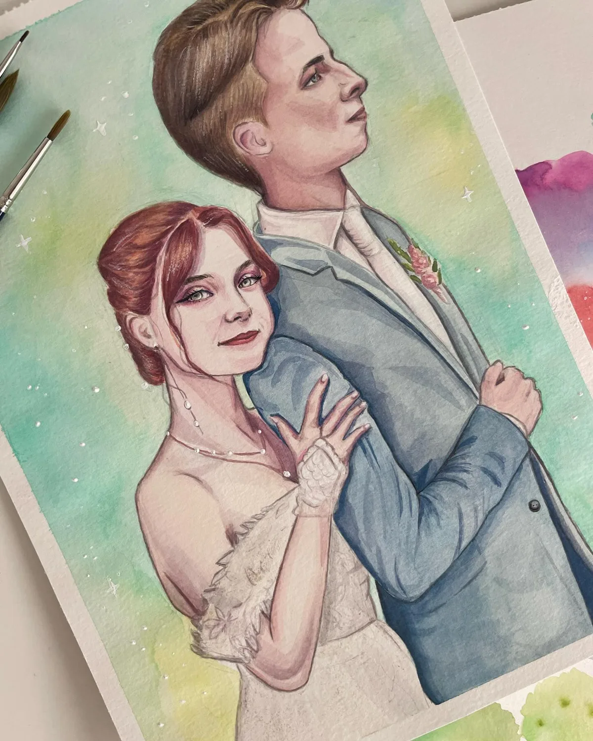 Aquarell-Gemälde