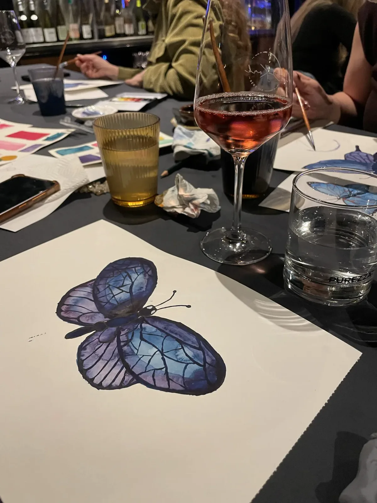 Gemalter Schmetterling